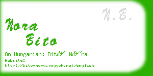 nora bito business card